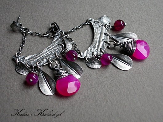 Indianki -neon pink Katia i krokodyl