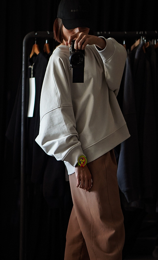 bluzy męskie Bluza oversize Moon bawełna unisex