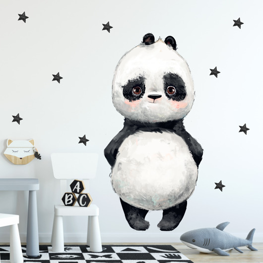 naklejki ścienne do pokoju dziecka Panda naklejka na ścianę
