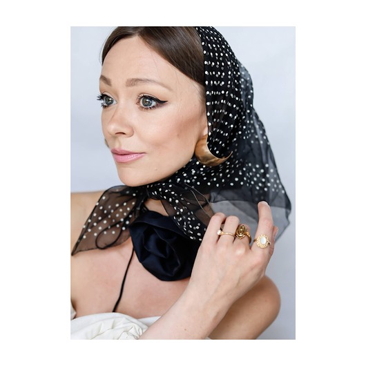 chokery Jedwabny choker