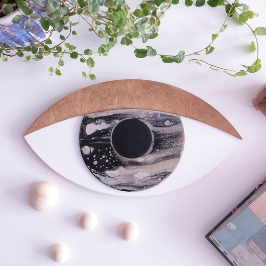 Ozdoby na ścianę Oko 3D planet 04/075