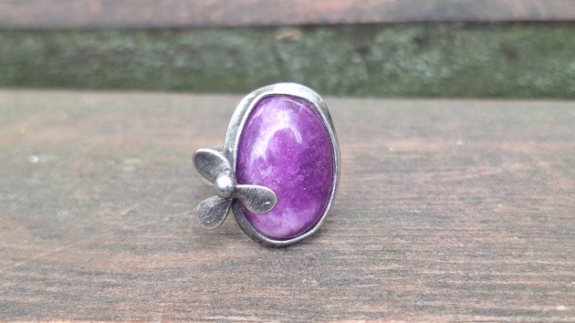 pierścionki - różne Fiolet - pierścionek regulowany