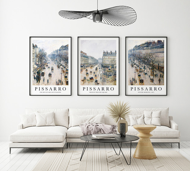 plakaty Pissarro  - trójpak plakatów
