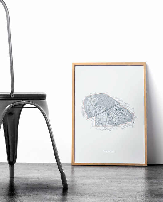 Plakat dzielnice - Warszawa / Ursus Peszkowski Graphic