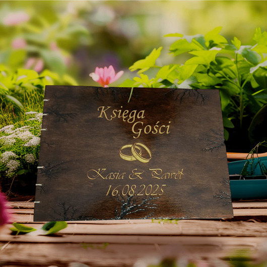 księgi gości i albumy ślubne Księga gości,Nowoczesna księga weselna, Księga weselna szyta