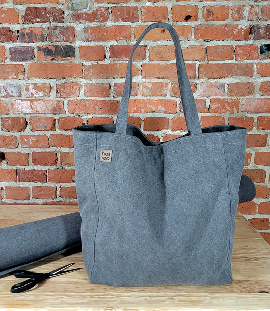 torby na ramię Lazy bag torba grafitowa na zamek / vegan