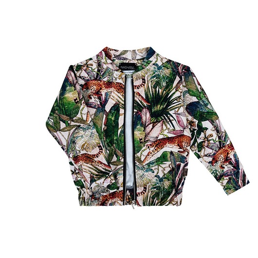 bluzy dla chłopców Bluza bomberka ze stójką dziecięca gepardy