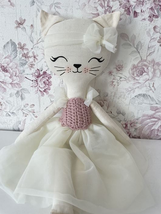 misie i maskotki Maskotka Kotek Kasia 60 cm