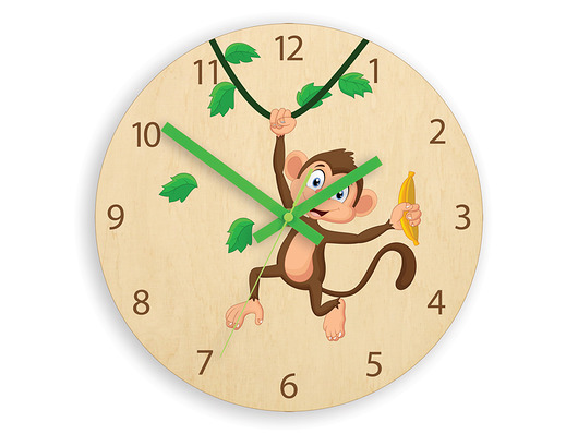 Zegar dziecięcy Małpka 30cm ModernClock