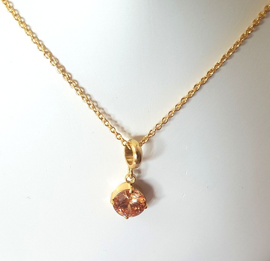 złote naszyjniki Naszyjnik Peach Dot