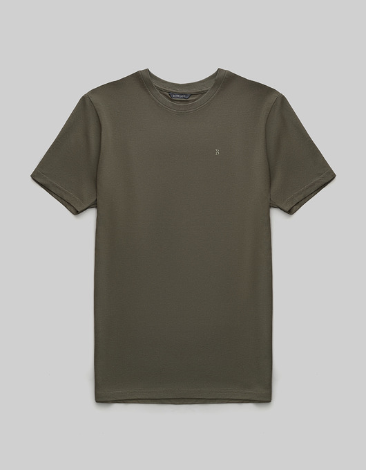 t shirt męski koszulka como zielony BORGIO