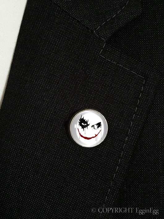 biżuteria męska Joker - wpinka do marynarki - 0890