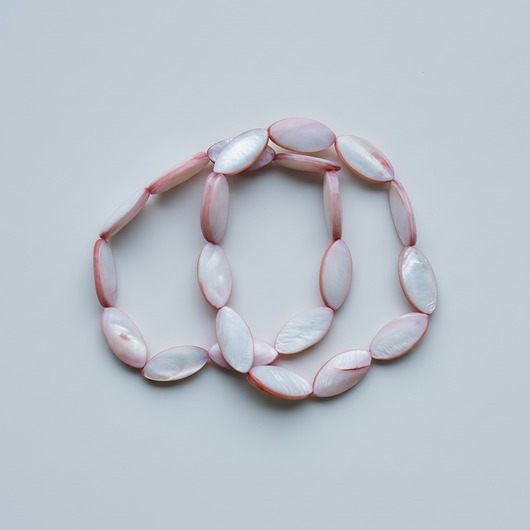 bransoletki ceramiczne Zestaw Dwóch Bransoletek w Kolorze Różowym z Masy Perłowej