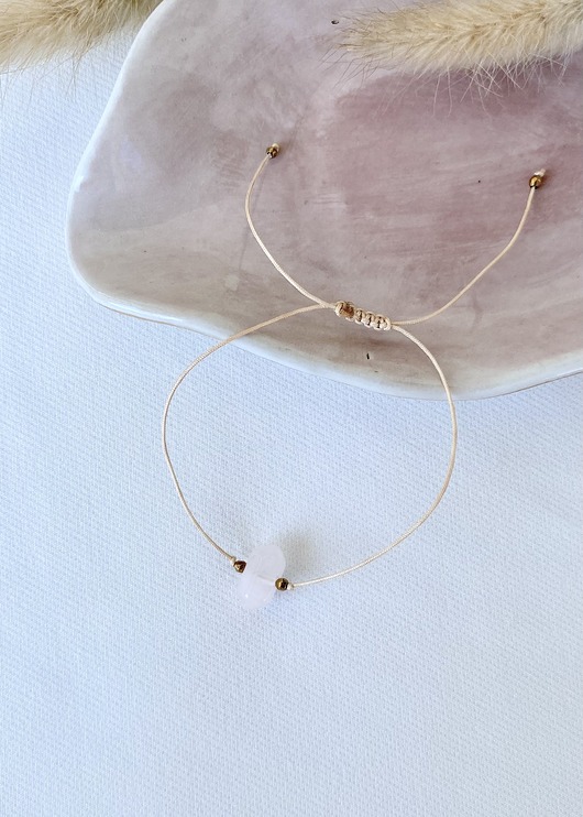 bransoletki z kamieni naturalnych Bransoletka z Kwarcem Różowym