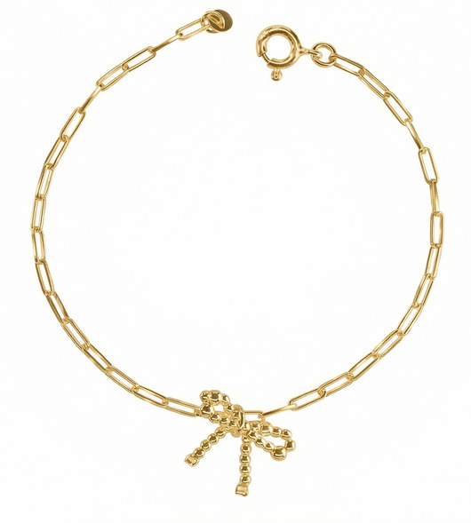 bransoletki złote Bransoletka kokardka