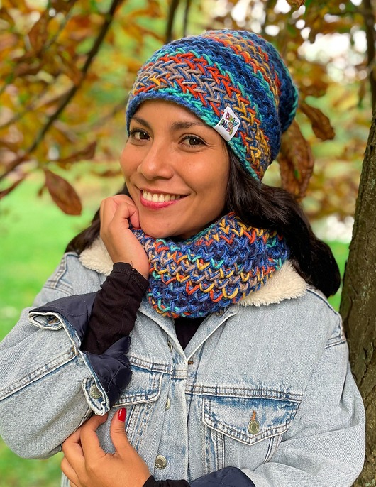 czapki damskie Czapka MERINO 50% Górski potok EXPLORER