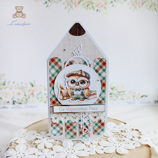 kartki scrapbooking Kartka kredka Zakończenie Roku Szkolnego, dla nauczyciela 3 GOTOWA