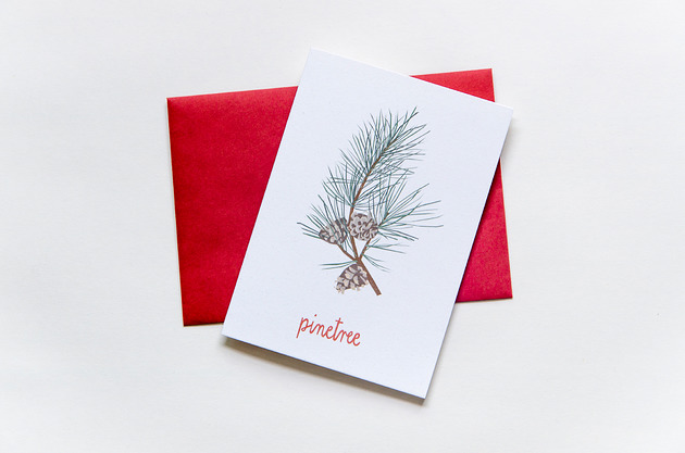 kartki świąteczne Kartka Pinetree