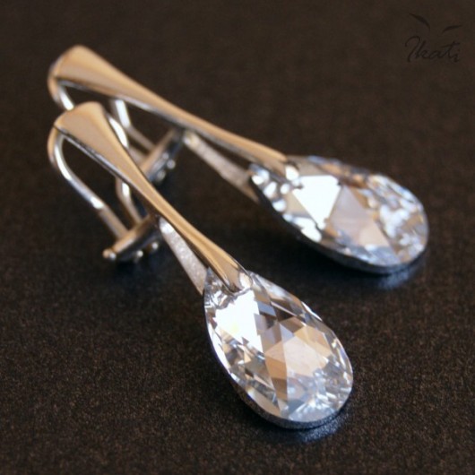 MINI PĘKATE KROPLE Silver patine Ikati Jewellery
