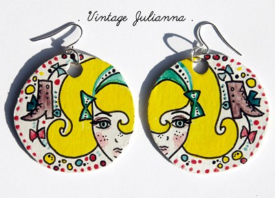 Zausznice pannice - Vintage Julianna :) ampelia