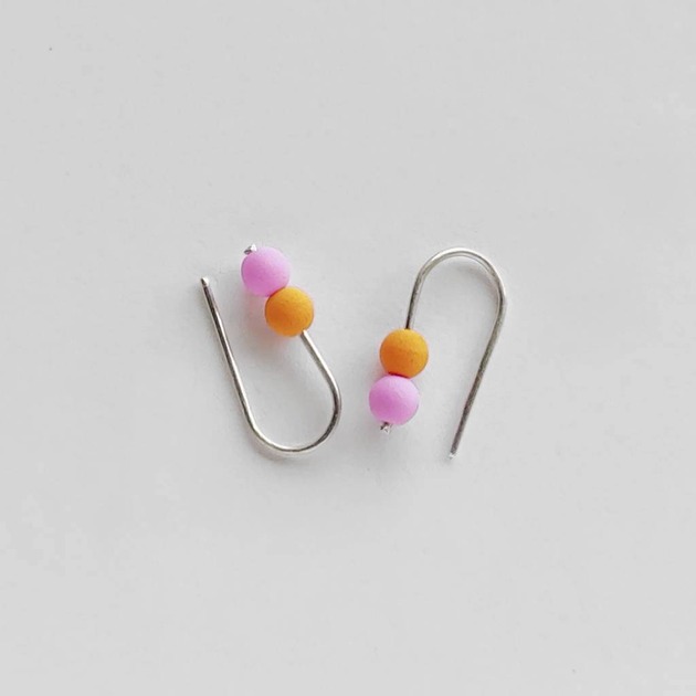 kolczyki z kamieniami Kolczyki OKRĄG