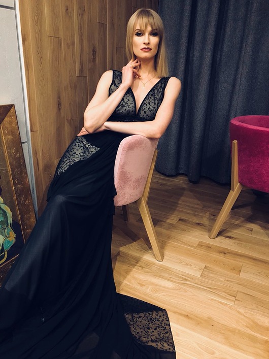 sukienki maxi damskie Manuela - suknia WYPRZEDAŻ
