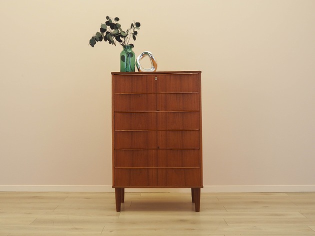 komody Komoda tekowa, duński design, lata 70, produkcja: Dania