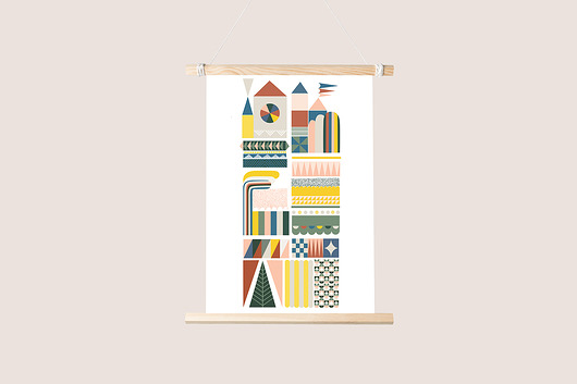 Autorska ilustracja HAPPY CITY II PRINTLOVE