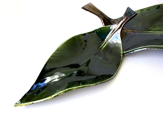 patery i talerze patera dekoracyjno- użytkowa LEAF średnia