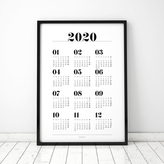 Plakat: III Kalendarz 2020 COLORMINT