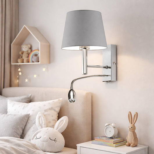 lampy do pokoju dziecka Regulowany kinkiet do pokoju dziecka AUSTIN KIDS 2-punktowy kinkiet LED