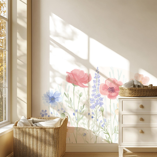 naklejki ścienne do pokoju dziecka WIOSENNY OGRÓD - naklejka na ścianę