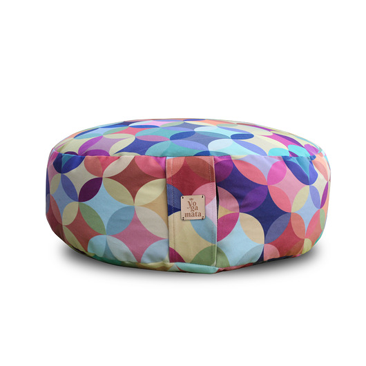 pufy do siedzenia Puf  z łuską gryki wielokolorowy