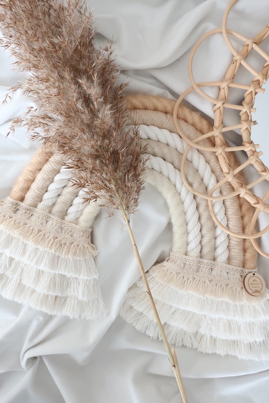 Tęcza ze sznurka w stylu boho teczowa7