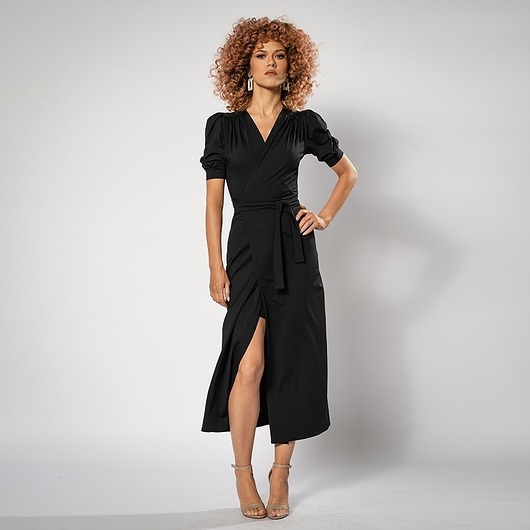 sukienki midi damskie Kelly Black - sukienka