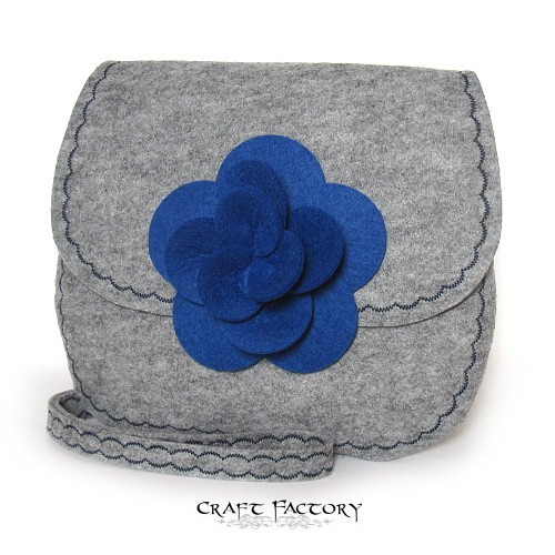 Lotus Blossom in Blue Laces - listonoszka size M Craft Factory