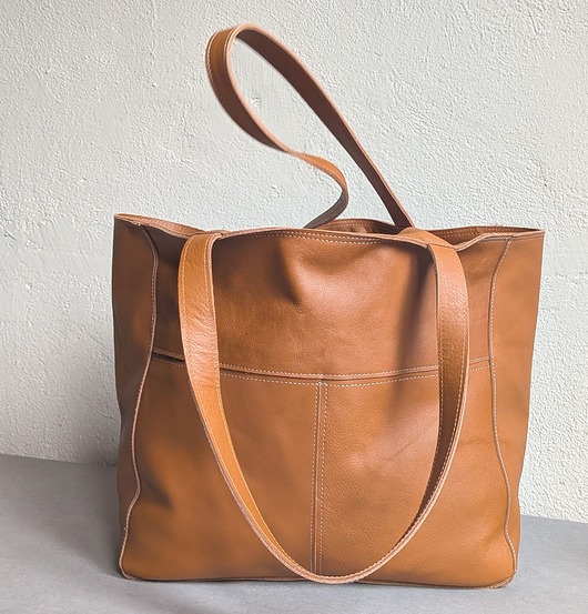 torby na ramię Koniakowa skórzana torba z przeszyciami