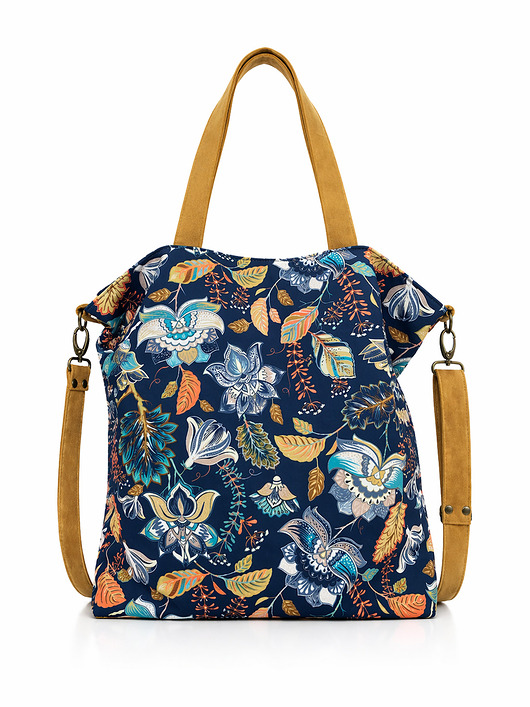 torby na ramię Torba na ramię XXL - print jesienne kwiaty
