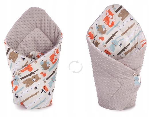 śpiwory i rożki niemowlęce ROŻEK BECIK NIEMOWLĘCY OTULACZ MINKY wzór R031