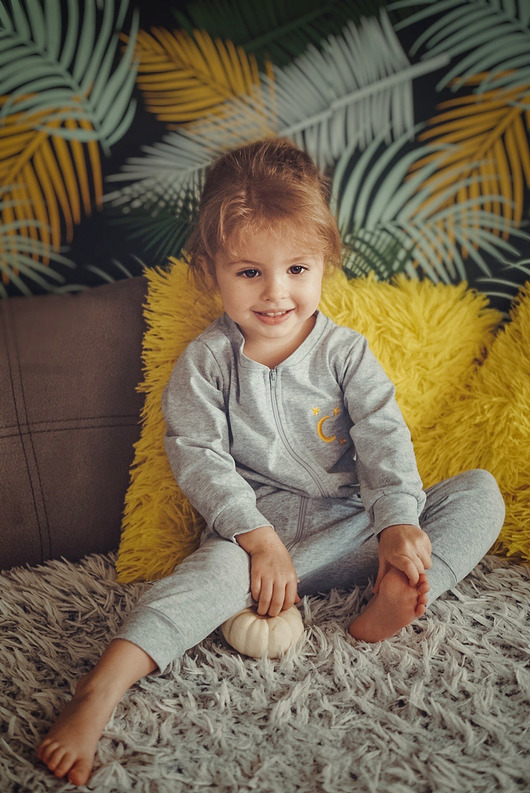 Śpiochy MOON SZARY Kruszonka baby wear