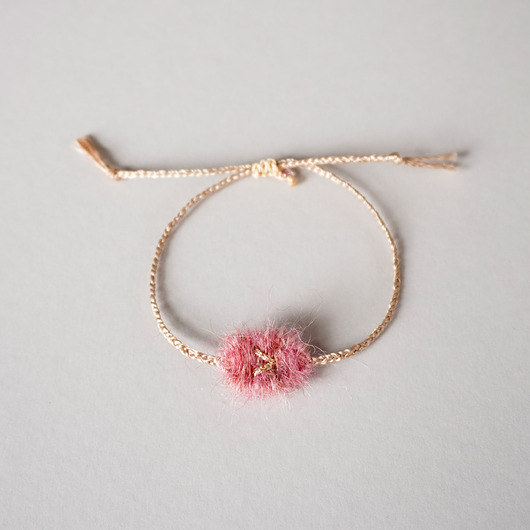 bransoletki - inne Tkana bransoletka na sznurku z regulowanym zapięciem