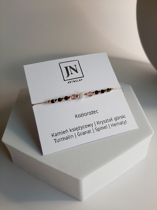 bransoletki z kamieni naturalnych Bransoletka zodiakalna Koziorożec