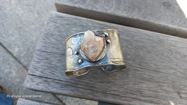 bransoletki wire wrapping Surowa - bransoletka regulowana