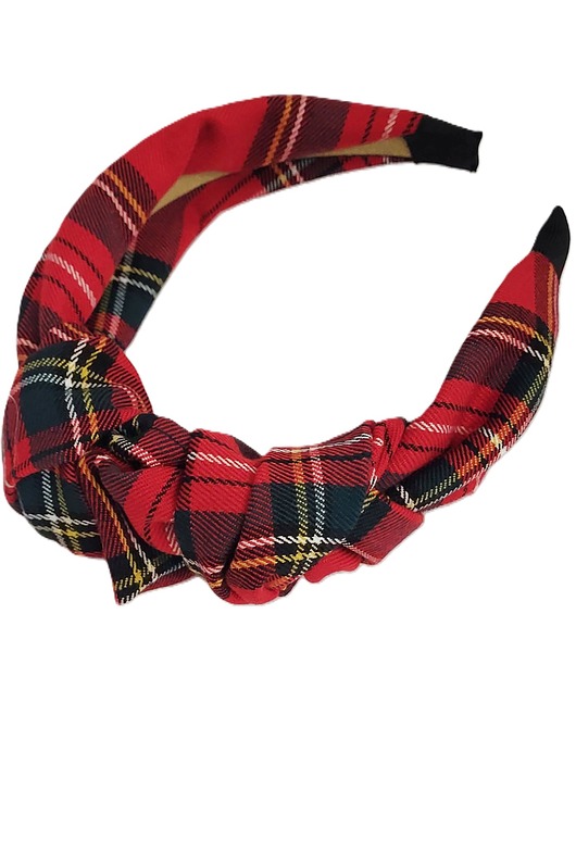 opaski do włosów WANDA opaska z węzłami w krate