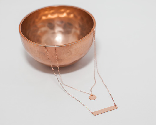 Naszyjnik Rose Gold Bar MOKAVE