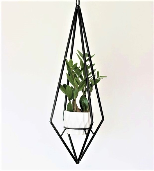 Metalowy Kwietnik Geometryczny No3  Łza SBN Design