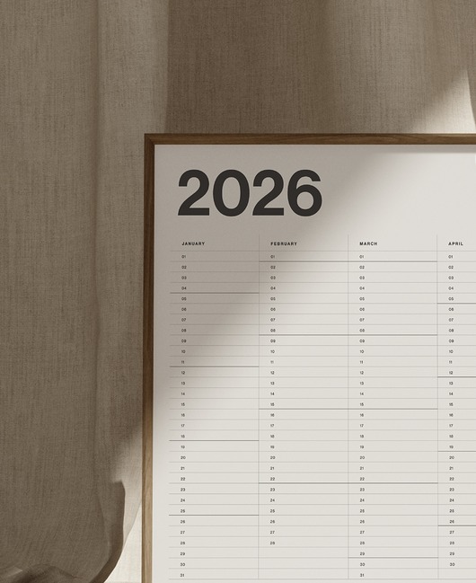 kalendarze i plannery Kalendarz ścienny 2026 / wzór 1