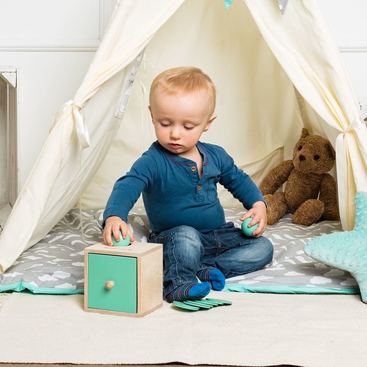 klocki i zabawki drewniane Szufladka Montessori 2 w 1