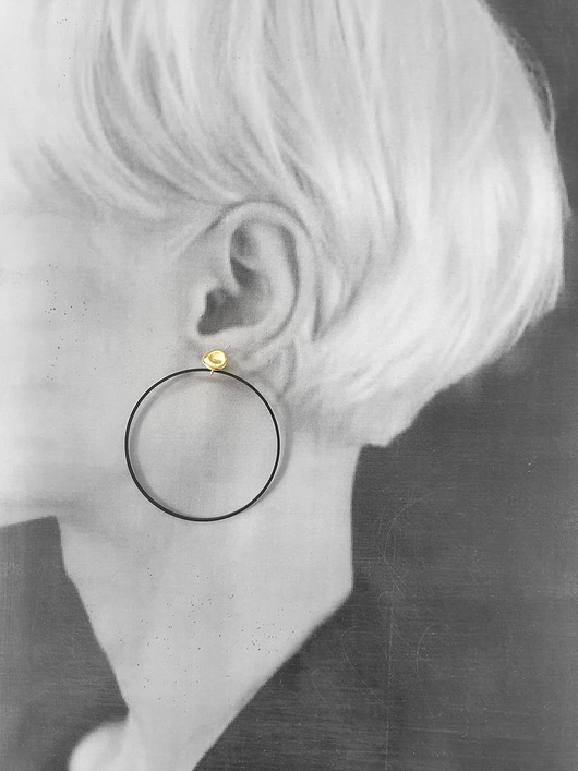 kolczyki z mosiądzu Kolczyki GARDEN OF EDEN  mosiądz złoty, koła