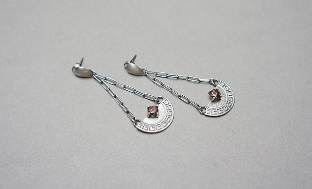 kolczyki srebrne Kolczyki srebrne Greckie meandry vol. 3